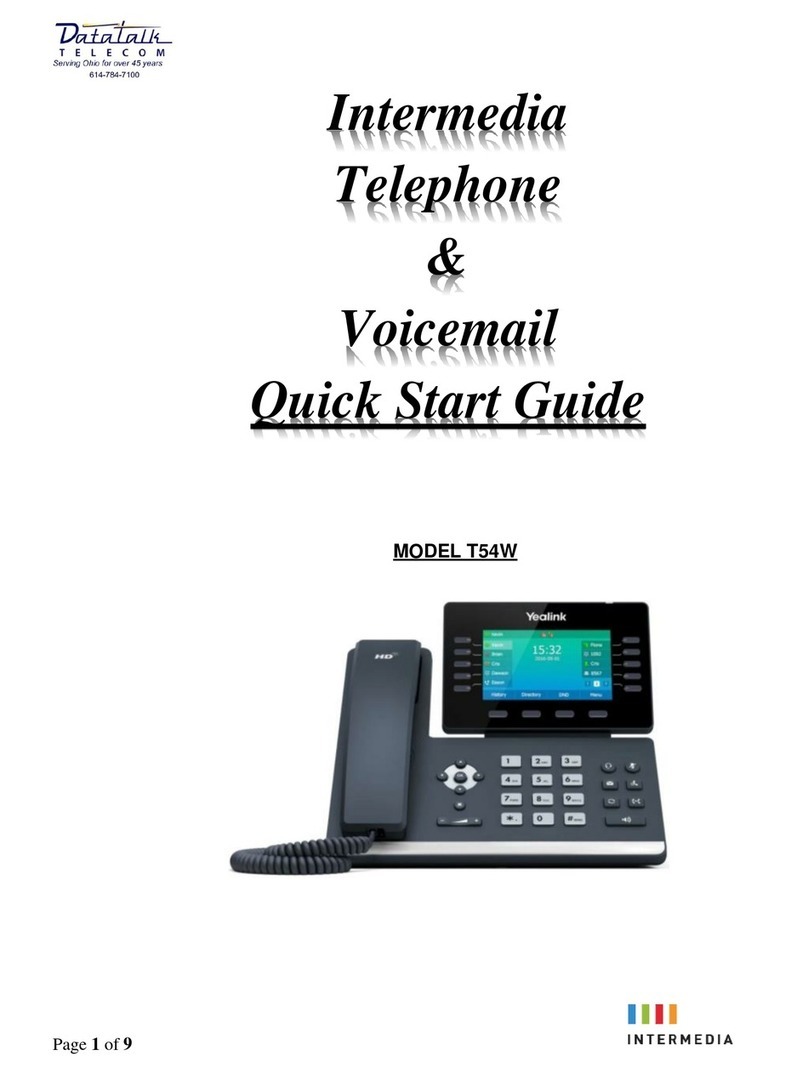 Intermedia T54W quick start guide
