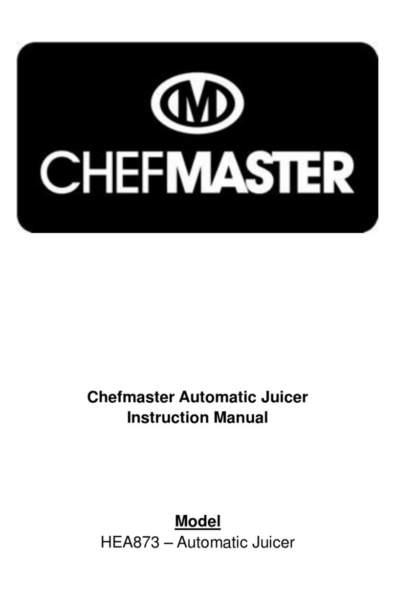 Chef-Master HEA873 instruction manual