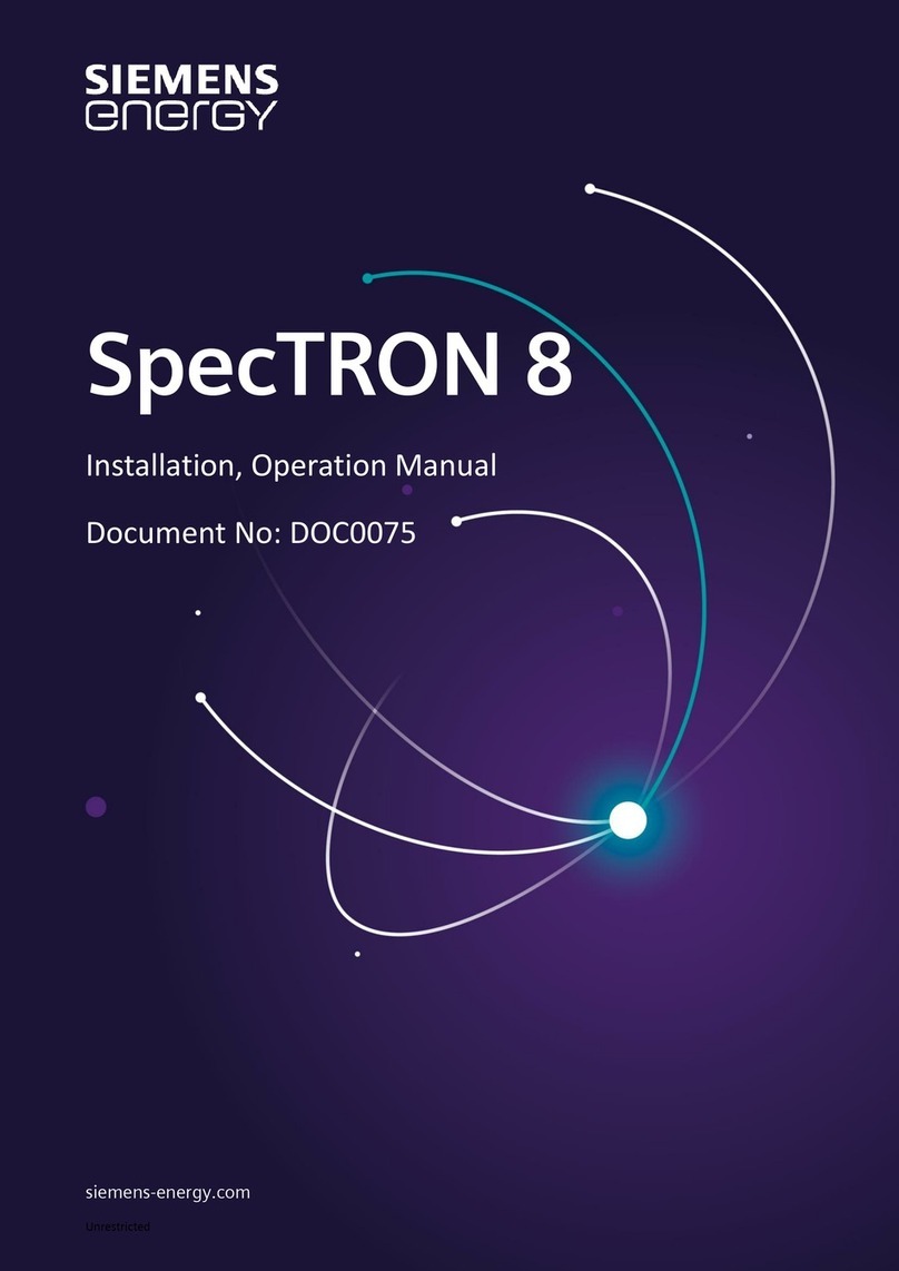 Siemens Energy SpecTRON 8 Installation & operation manual