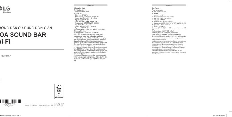 LG SP8A User manual