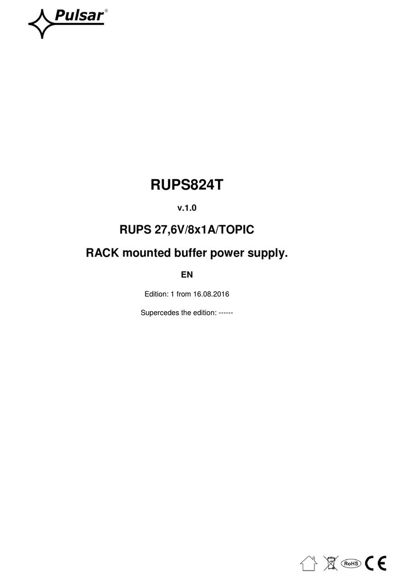 Pulsar RUPS824T manual