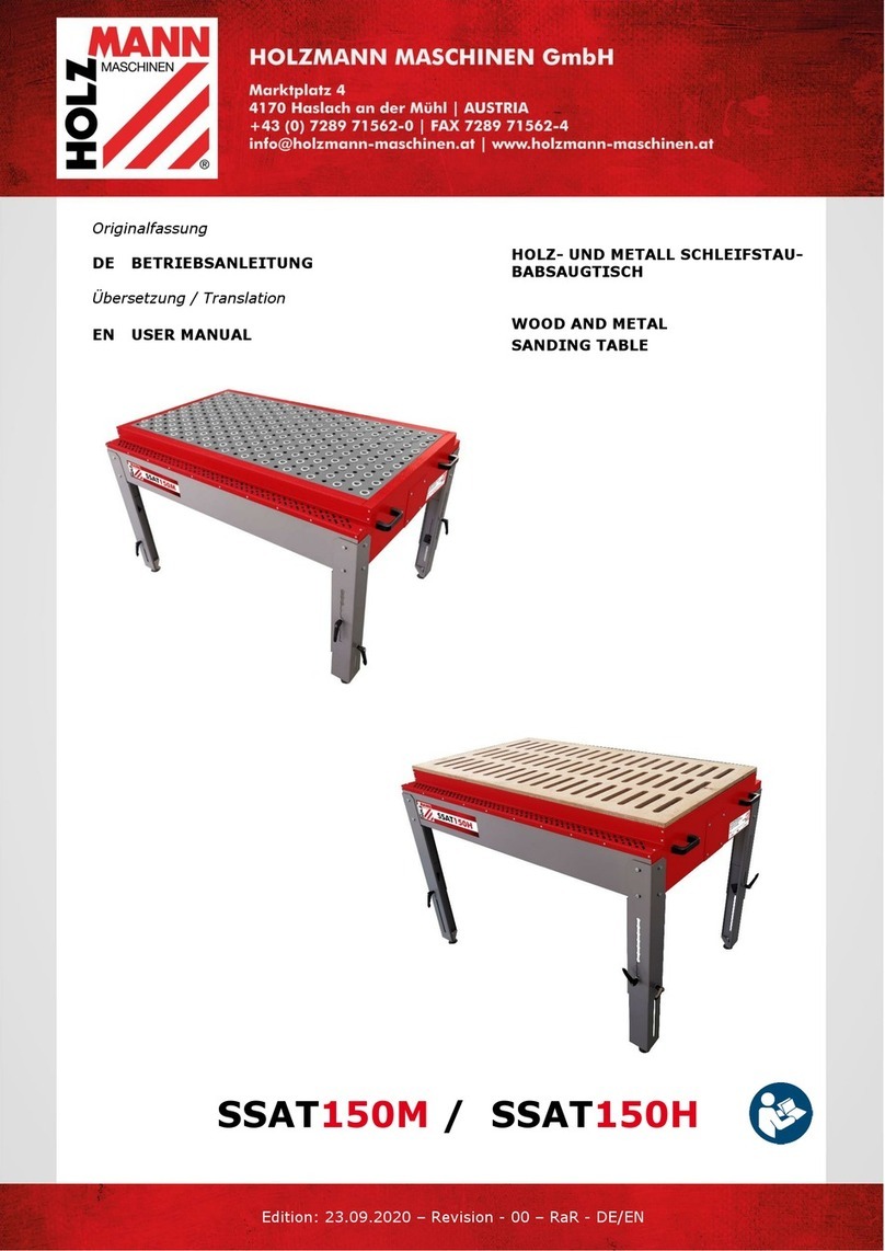 HOLZMANN MASCHINEN SSAT150M user manual