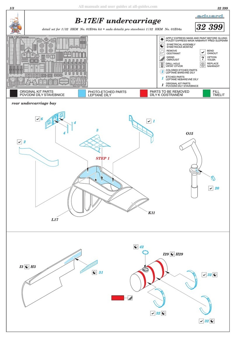 Eduard B-17E/F undercarriage User manual Eduard B-17E/F undercarriage User manual