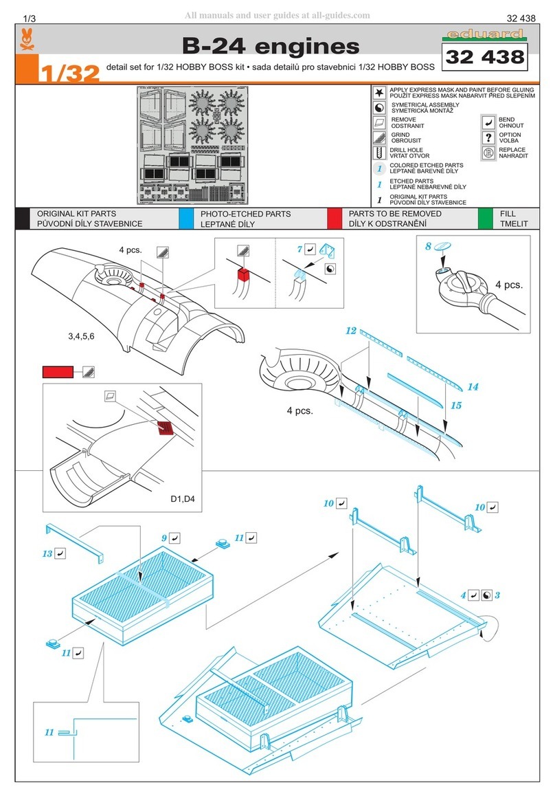 Eduard B-24 engines User manual