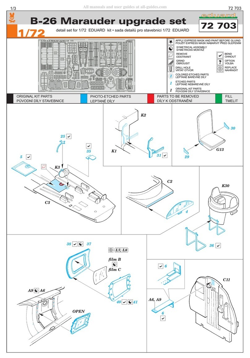 Eduard B-26 Marauder upgrade set User manual Eduard B-26 Marauder upgrade set User manual