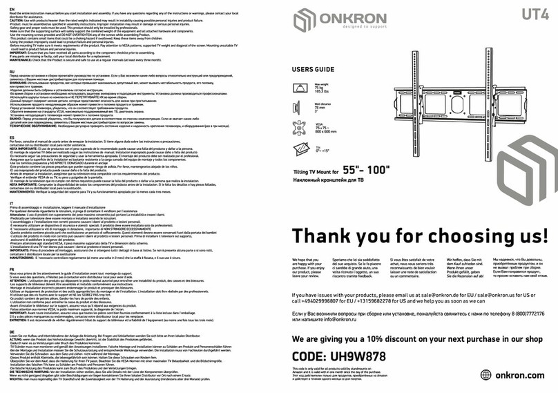 ONKRON UT4 User manual