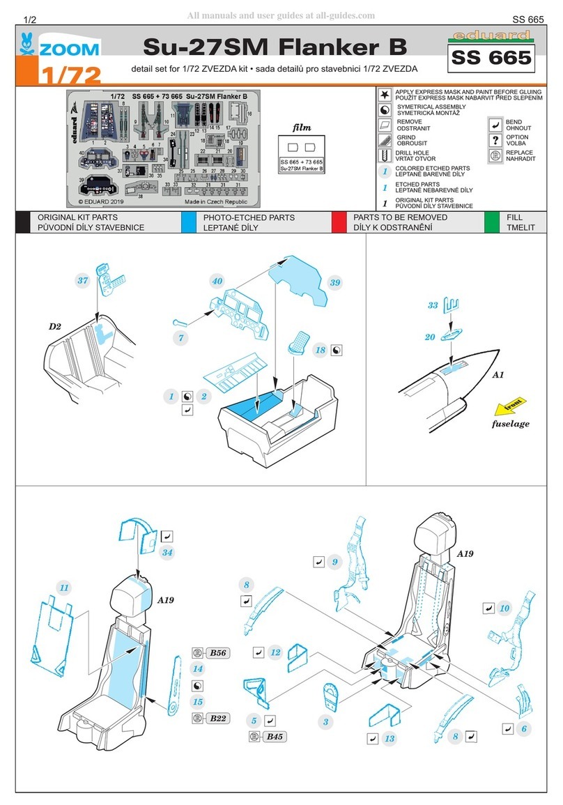 Eduard Zoom Su-27SM Flanker B Assembly instructions