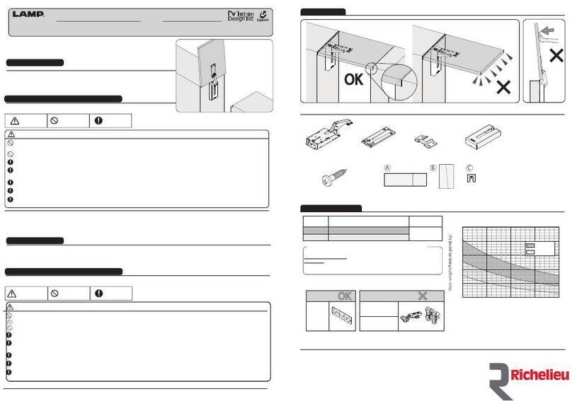 Richelieu LAMP LADH Installation instruction