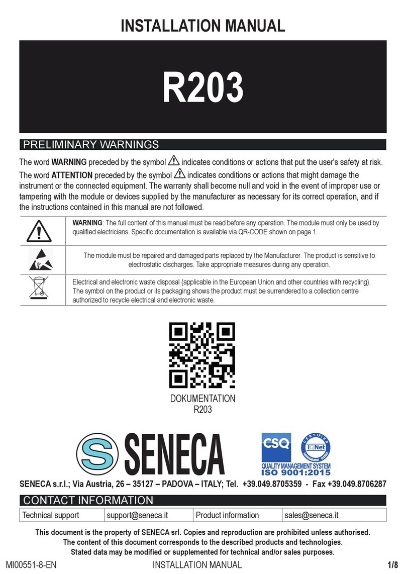 Seneca R203 installation manual