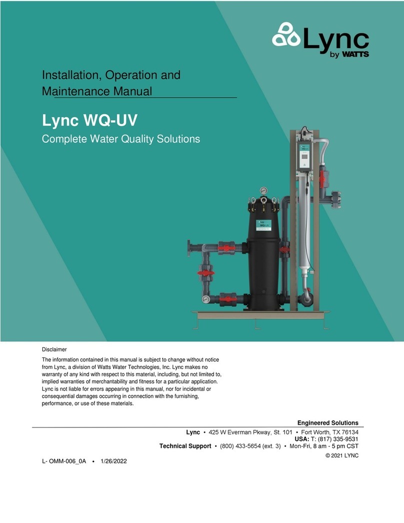 Watts Lync WQ-UV User manual