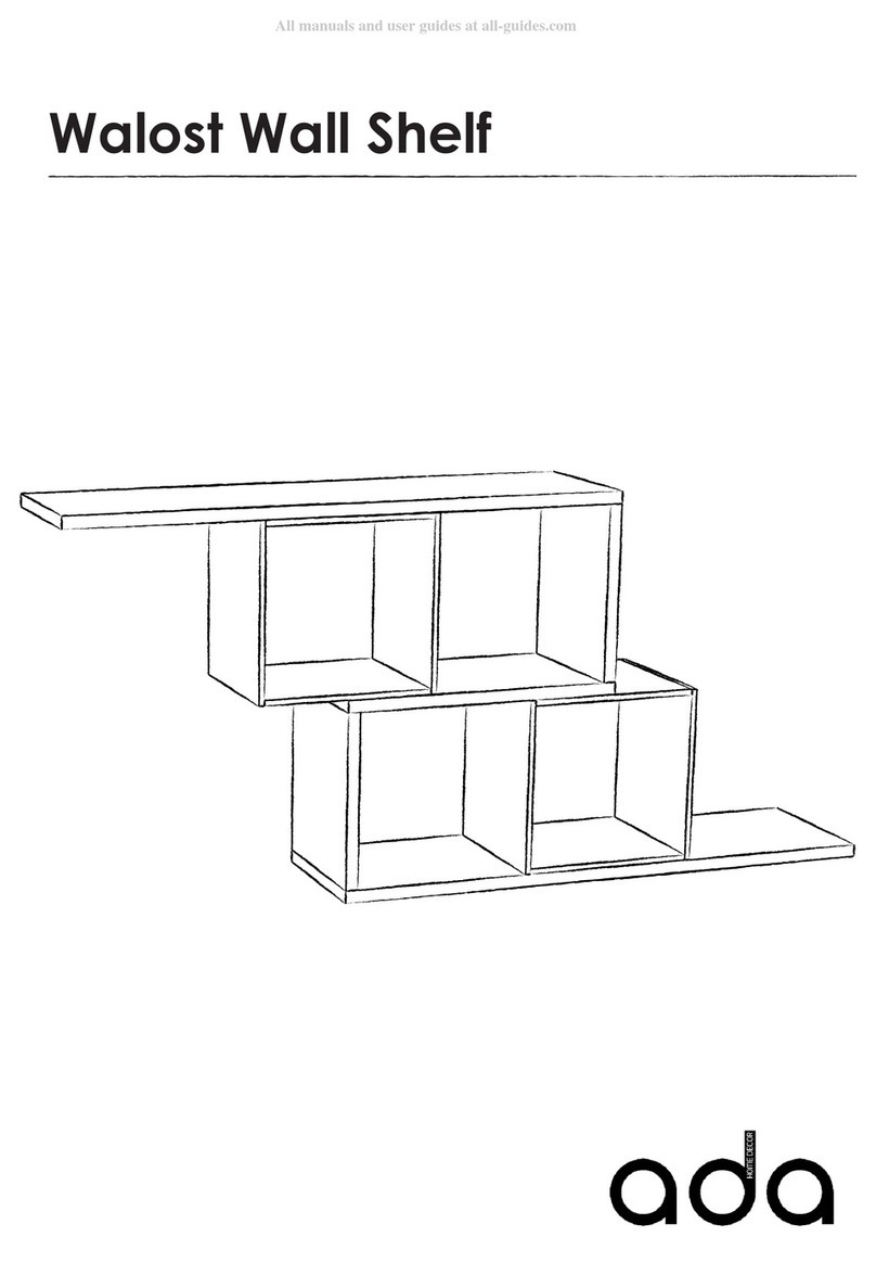 Ada Home Décor Walost Wall Shelf Assembly instructions Ada Home Décor Walost Wall Shelf Assembly instructions