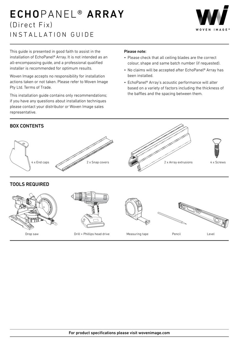 WOVEN IMAGE EchoPanel Array installation guide