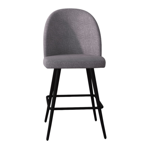 Belnick Modern Bar Height Stool Assembly instructions