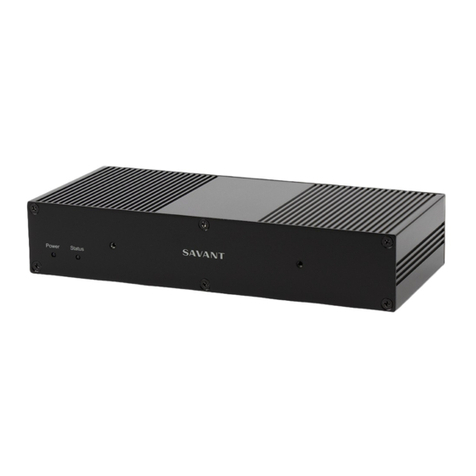 Savant ProAV 16 User manual