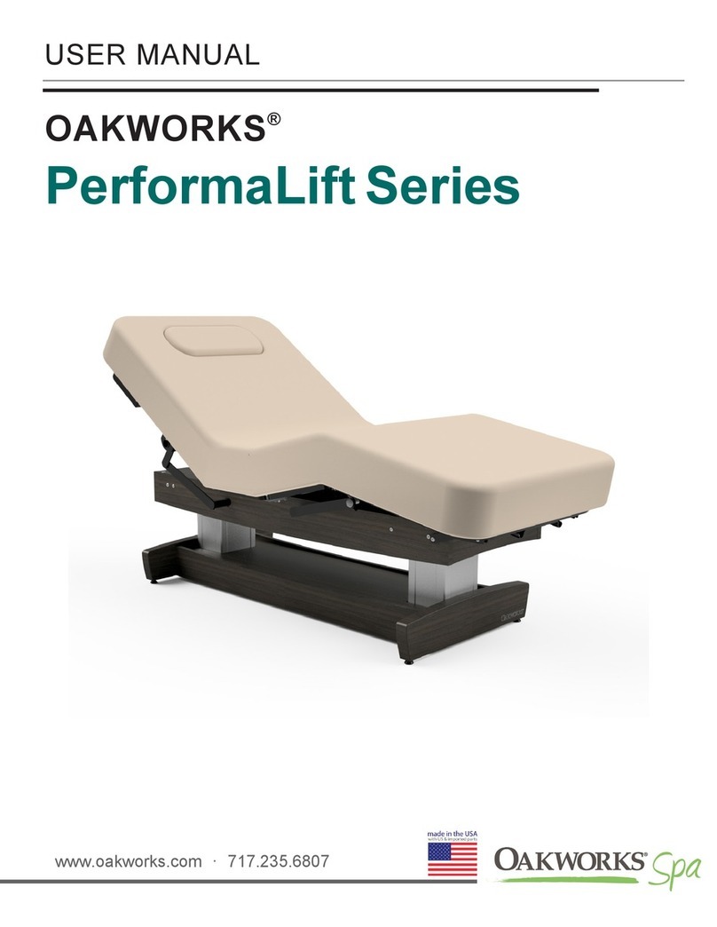 OAKWORKS Spa PerformaLift Series User manual