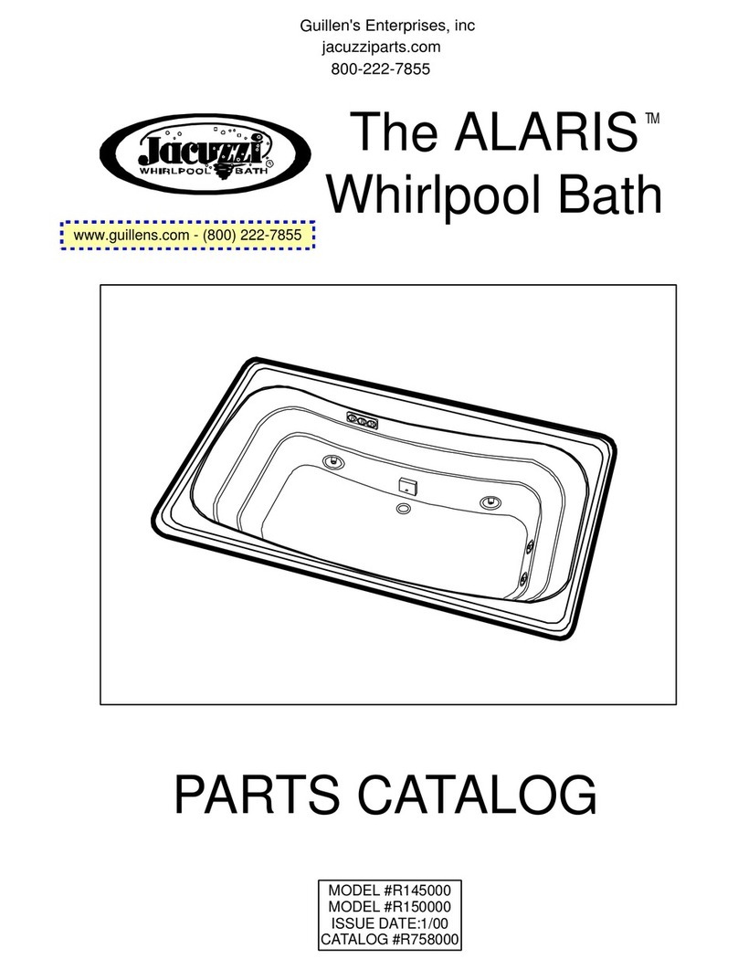 Jacuzzi The ALARIS R145000 User manual Jacuzzi The ALARIS R145000 User manual
