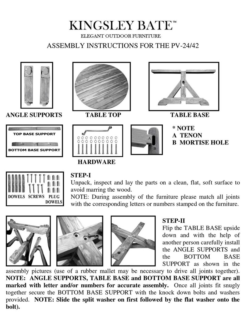 kingsley-bate PV-24 Assembly instructions kingsley-bate PV-24 Assembly instructions