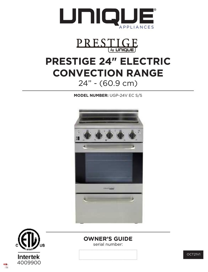 Unique PRESTIGE UGP-24V EC S/S User manual
