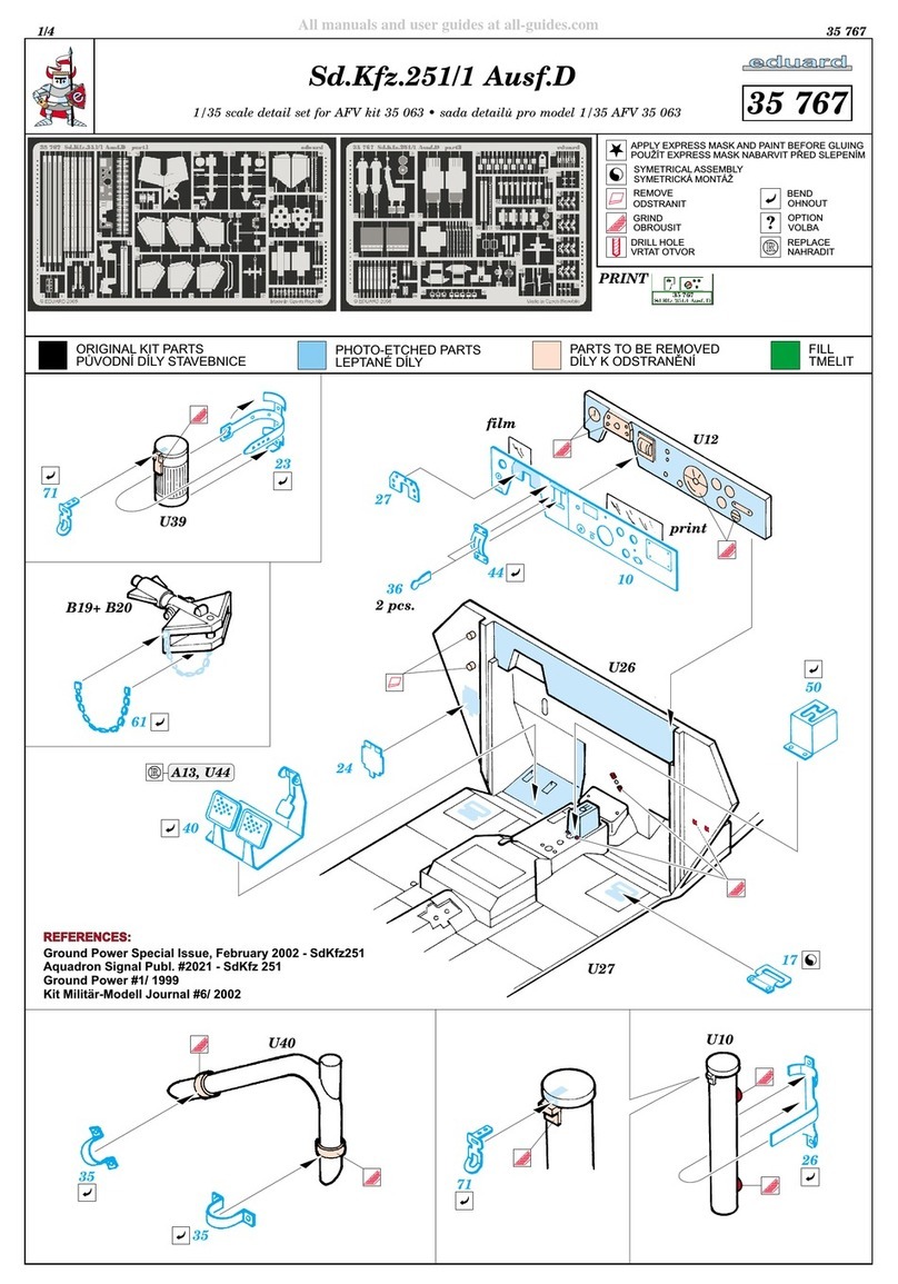 Eduard Sd.Kfz.251/1 Ausf.D Assembly instructions