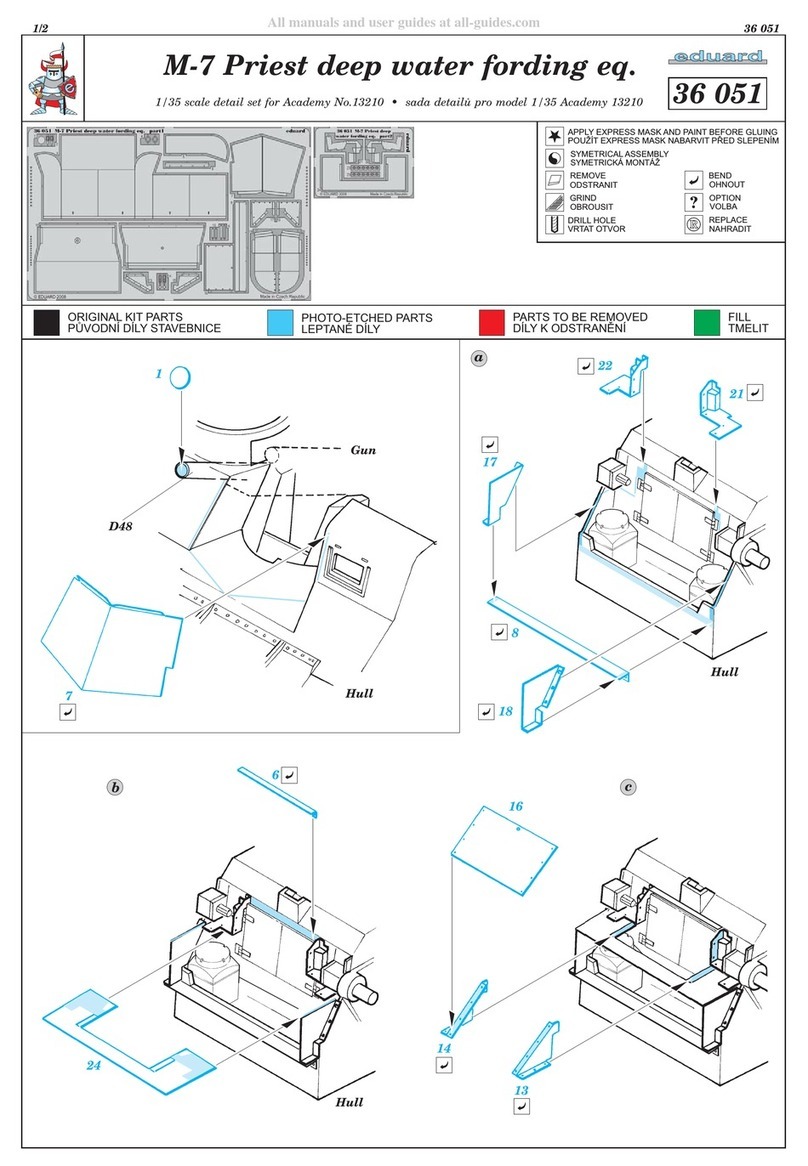 Eduard M-7 Priest deep water fording eq. User manual