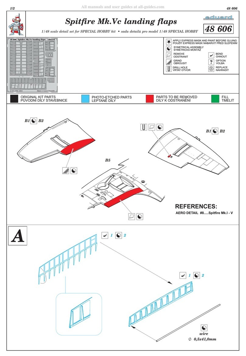 Eduard Spitfire Mk.Vc landing flaps User manual Eduard Spitfire Mk.Vc landing flaps User manual
