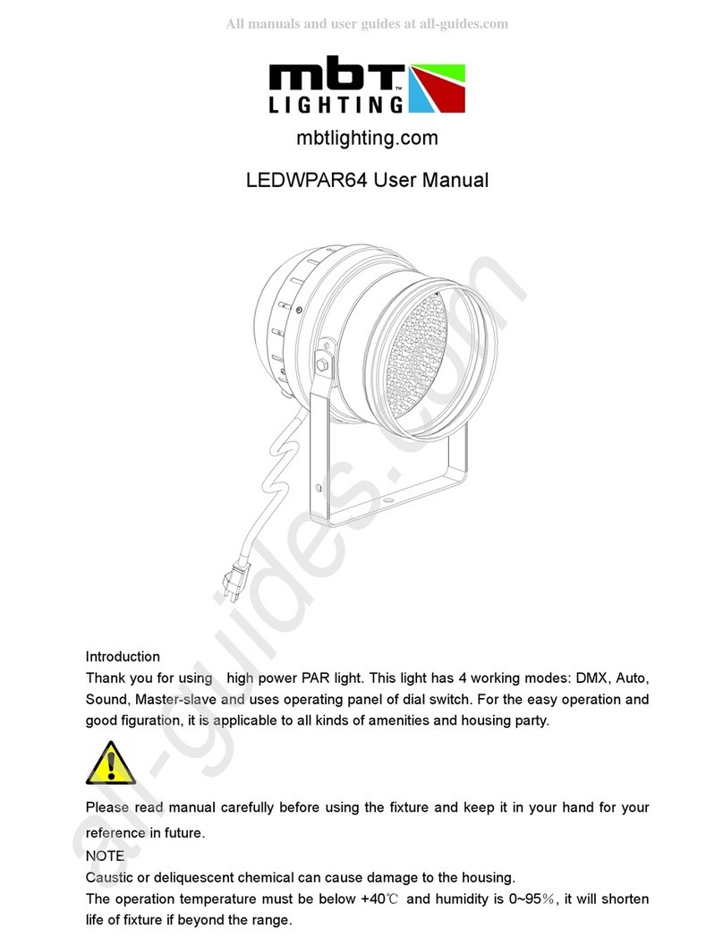 mbt Lighting LEDWPAR64 user manual