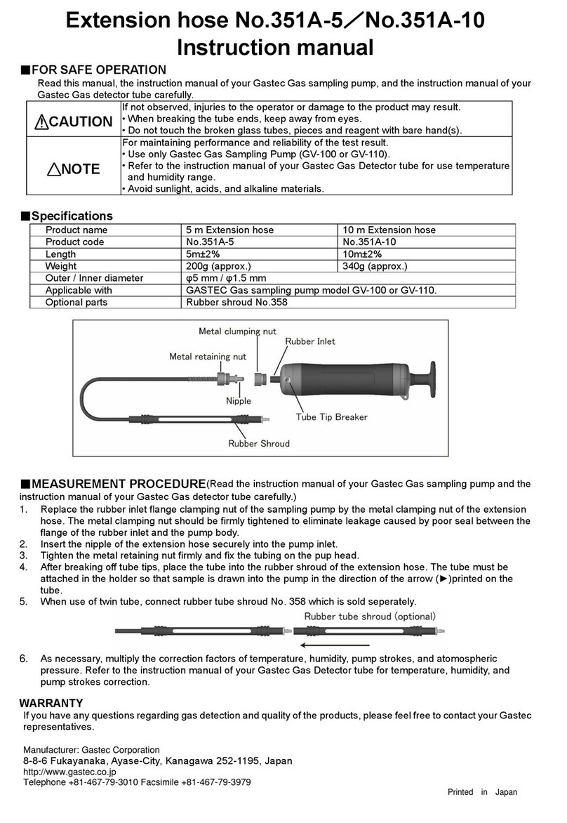 Gas-Tec 351A-5 User manual