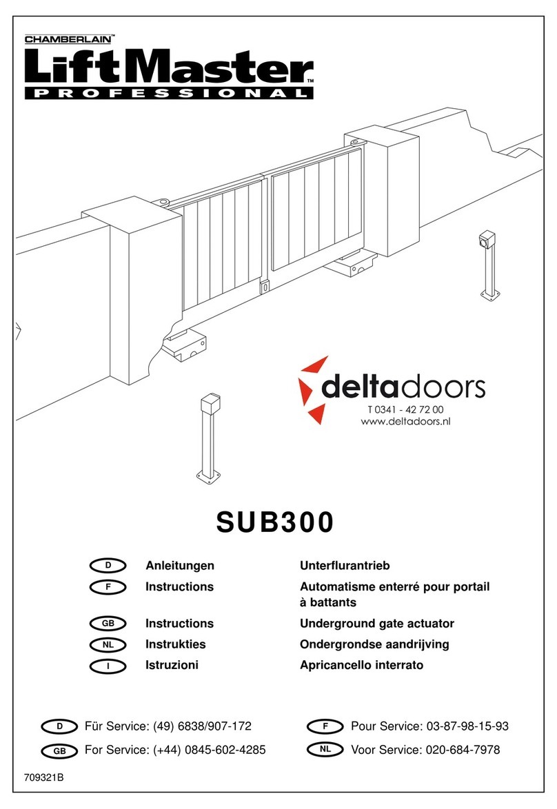 Chamberlain deltadoors SUB300 instructions