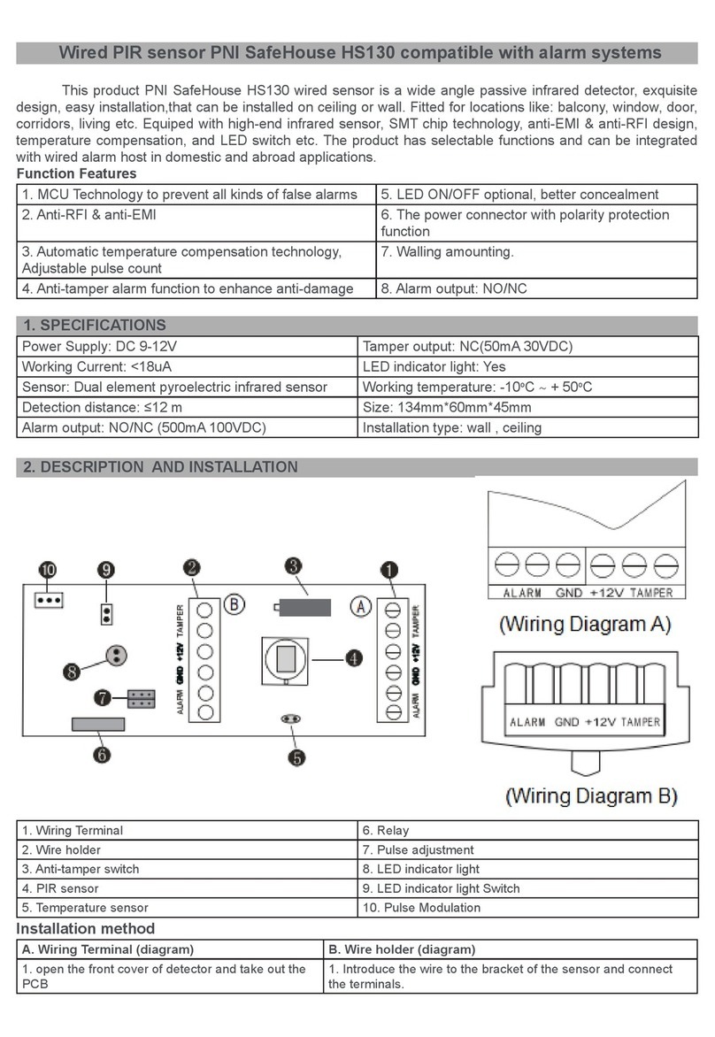 PNI SafeHouse HS130 manual