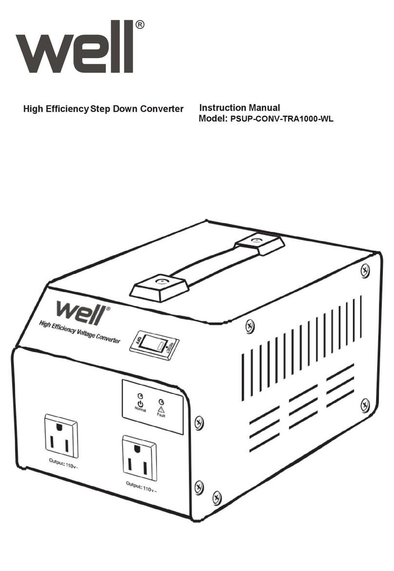Well Transformer Series instruction manual
