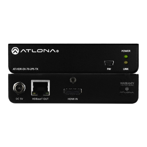 Panduit Atlona AT-HDR-EX-70-2PS User manual