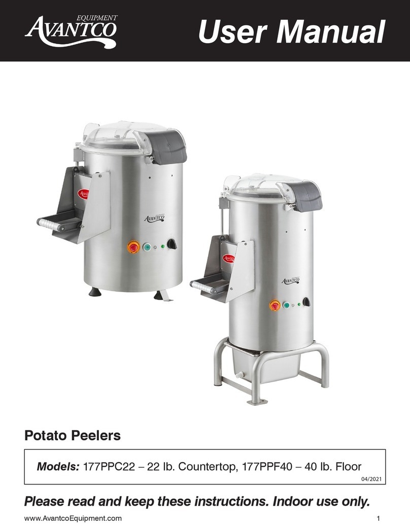 Avantco 177PPC22 user manual