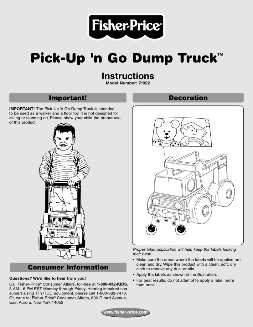 Fisher-Price Pick-Up 'n Go Dump Truck 71022 instructions