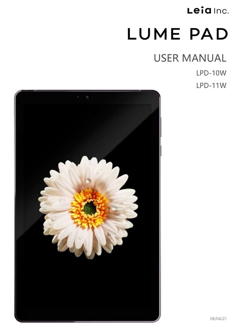 Leia LUME PAD LPD-10W user manual