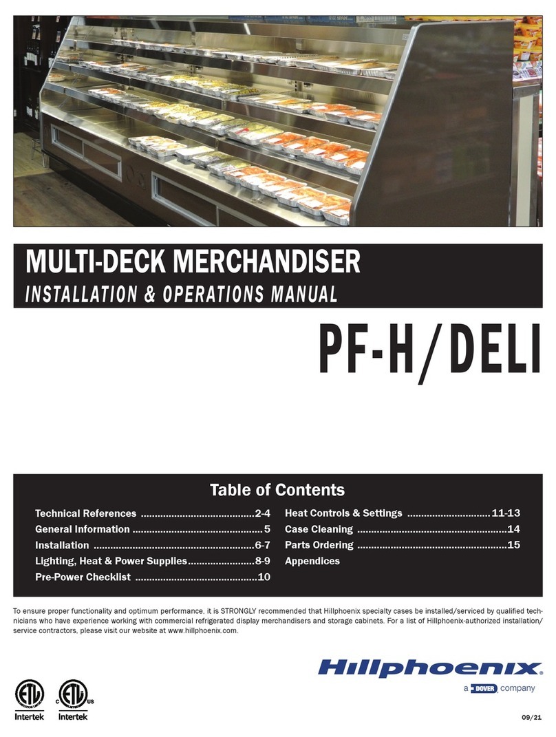 Dover Hillphoenix PF-H Installation & operation manual