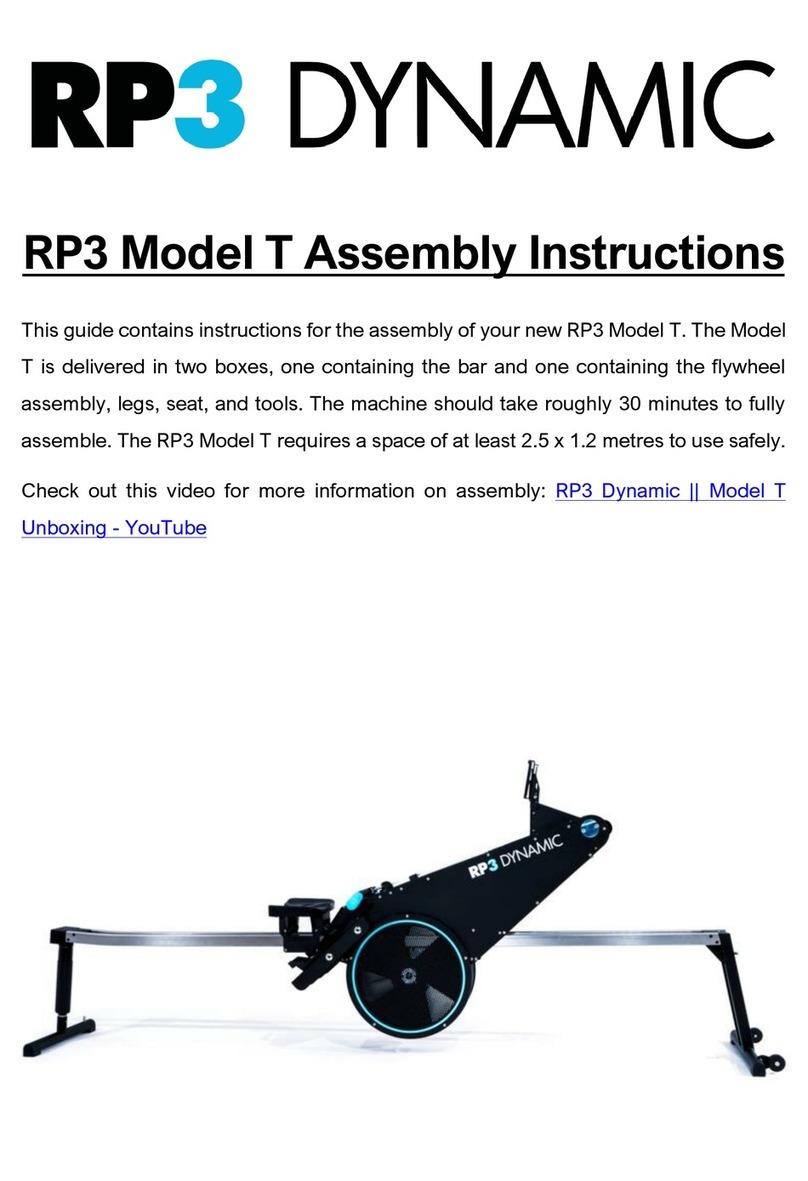 RP3 Rowing T Assembly instructions