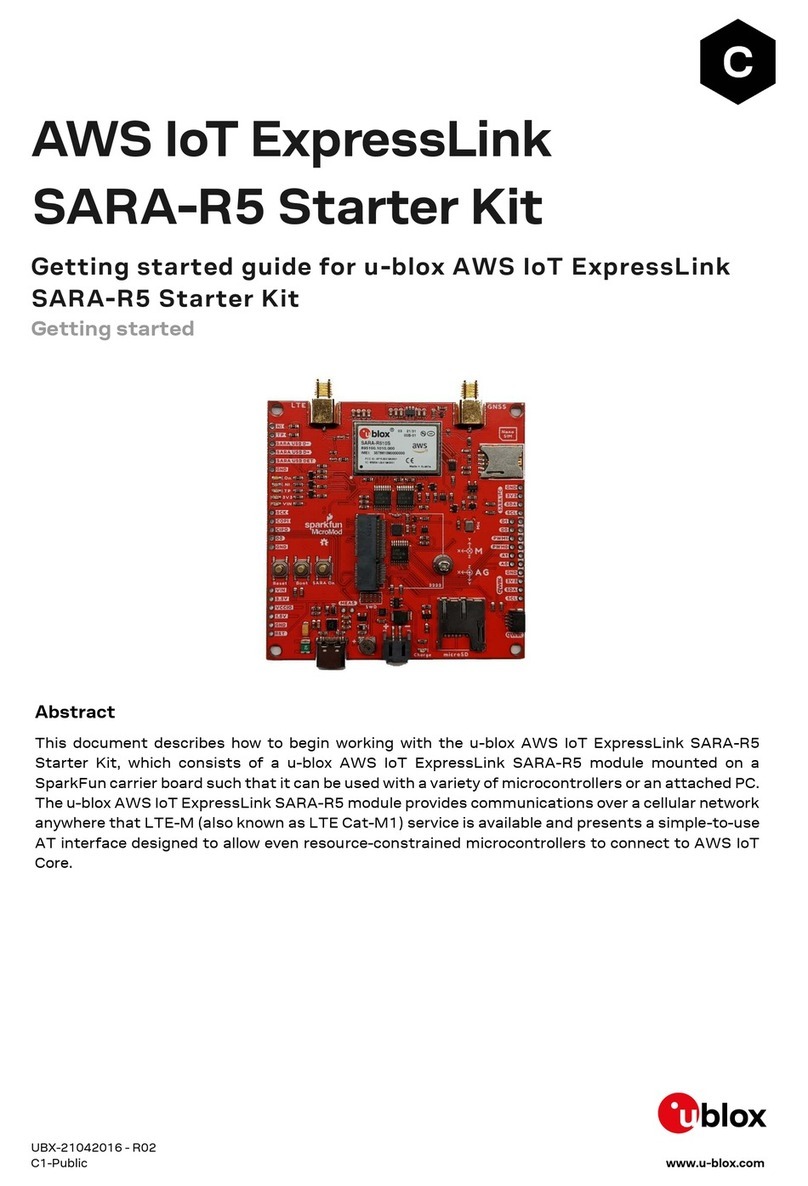 Ublox AWS ExpressLink SARA-R5 User manual