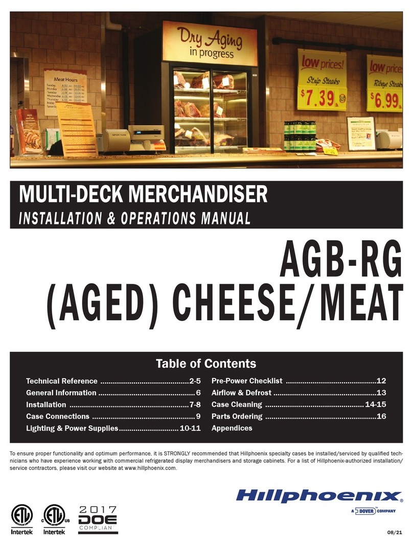 Dover Hillphoenix AGB-RG Installation & operation manual