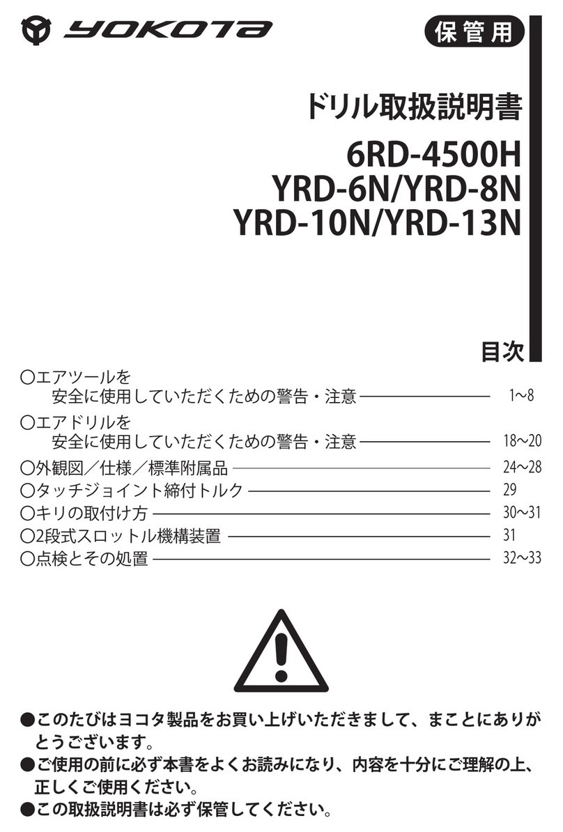 Yokota 6RD-4500H instruction manual