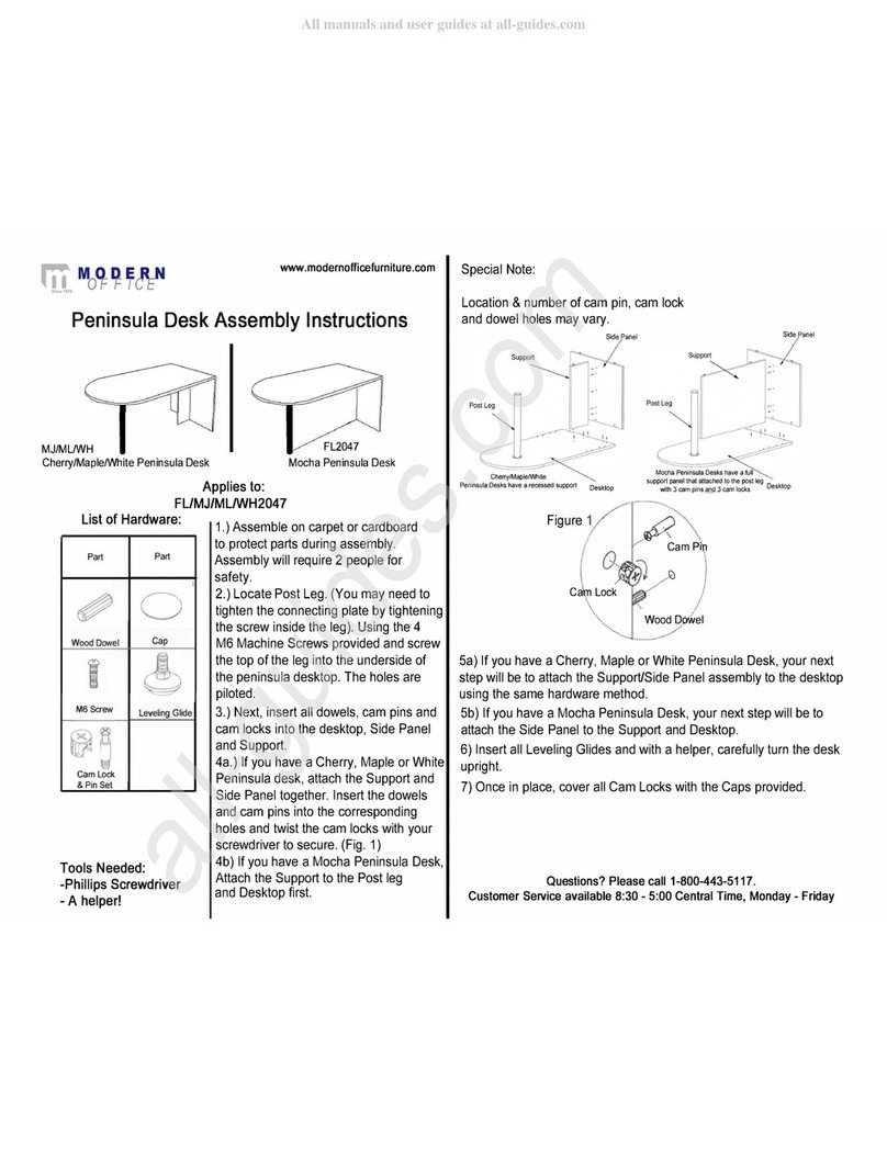 Modern Office WH2047 Assembly instructions Modern Office WH2047 Assembly instructions