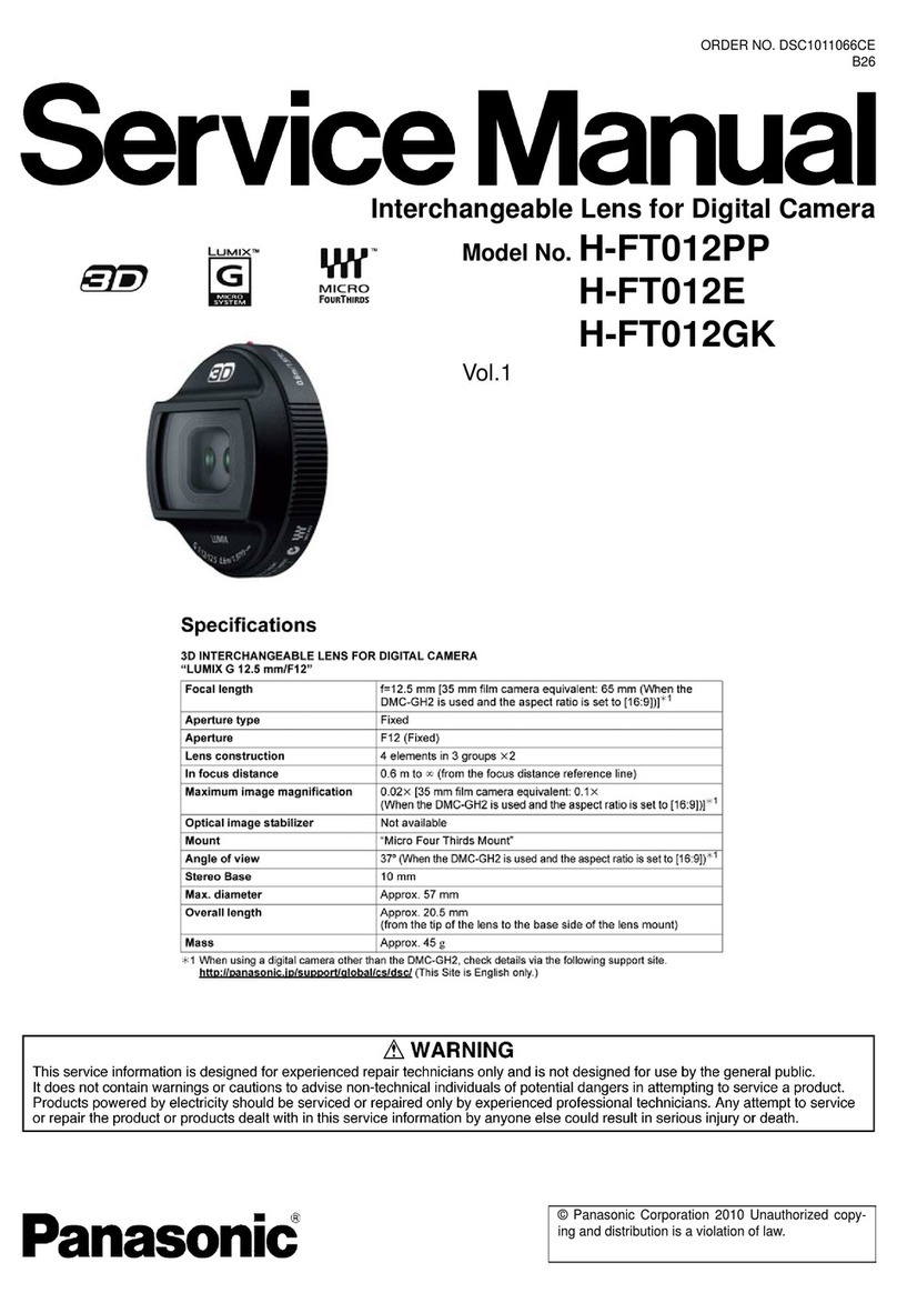 Panasonic H-FT012PP User manual