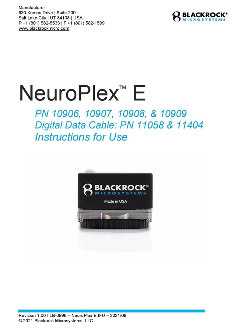 Blackrock Microsystems NeuroPlex E Instructions for use