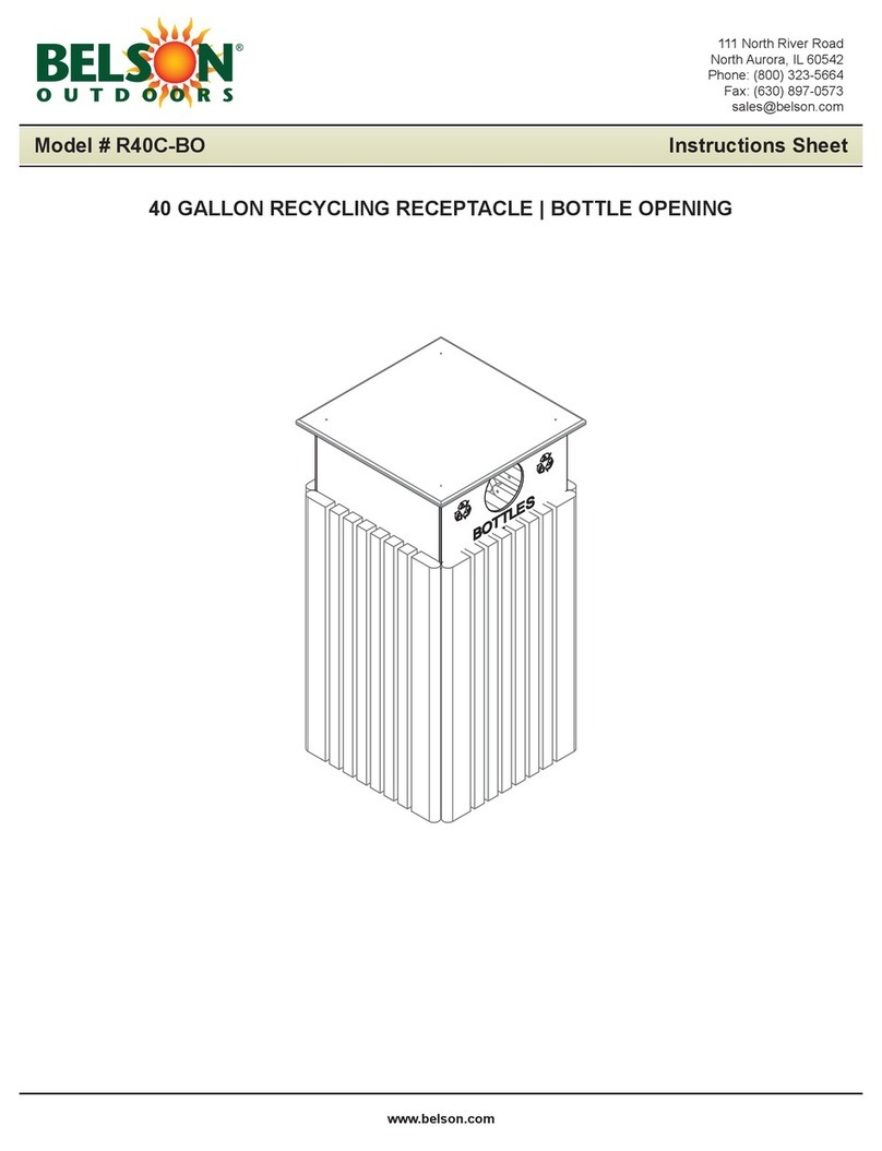 Belson Outdoors R40C-BO instruction sheet