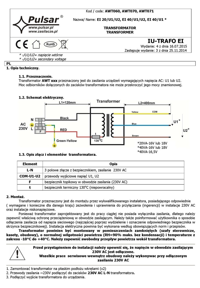 Pulsar AWT060 manual