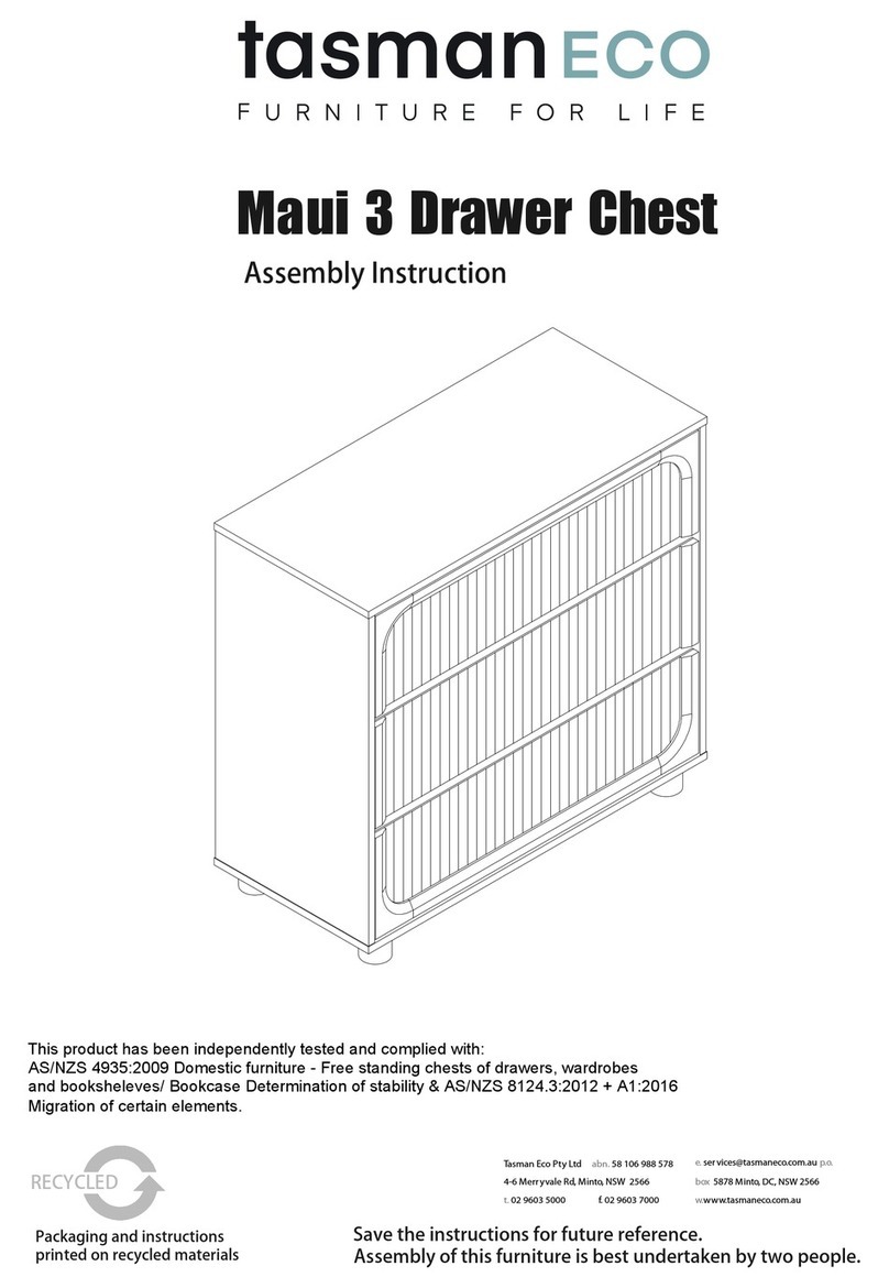 TasmanEco Maui Assembly instructions