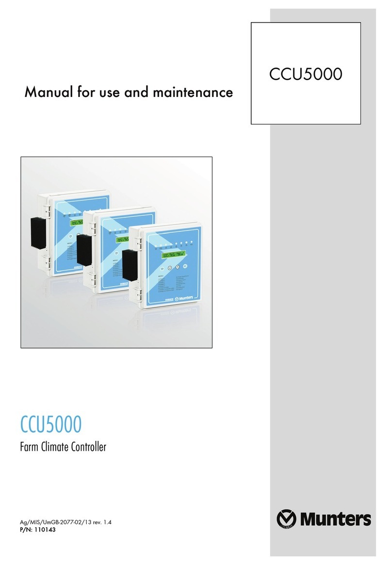 Munters CCU5000 Instruction manual