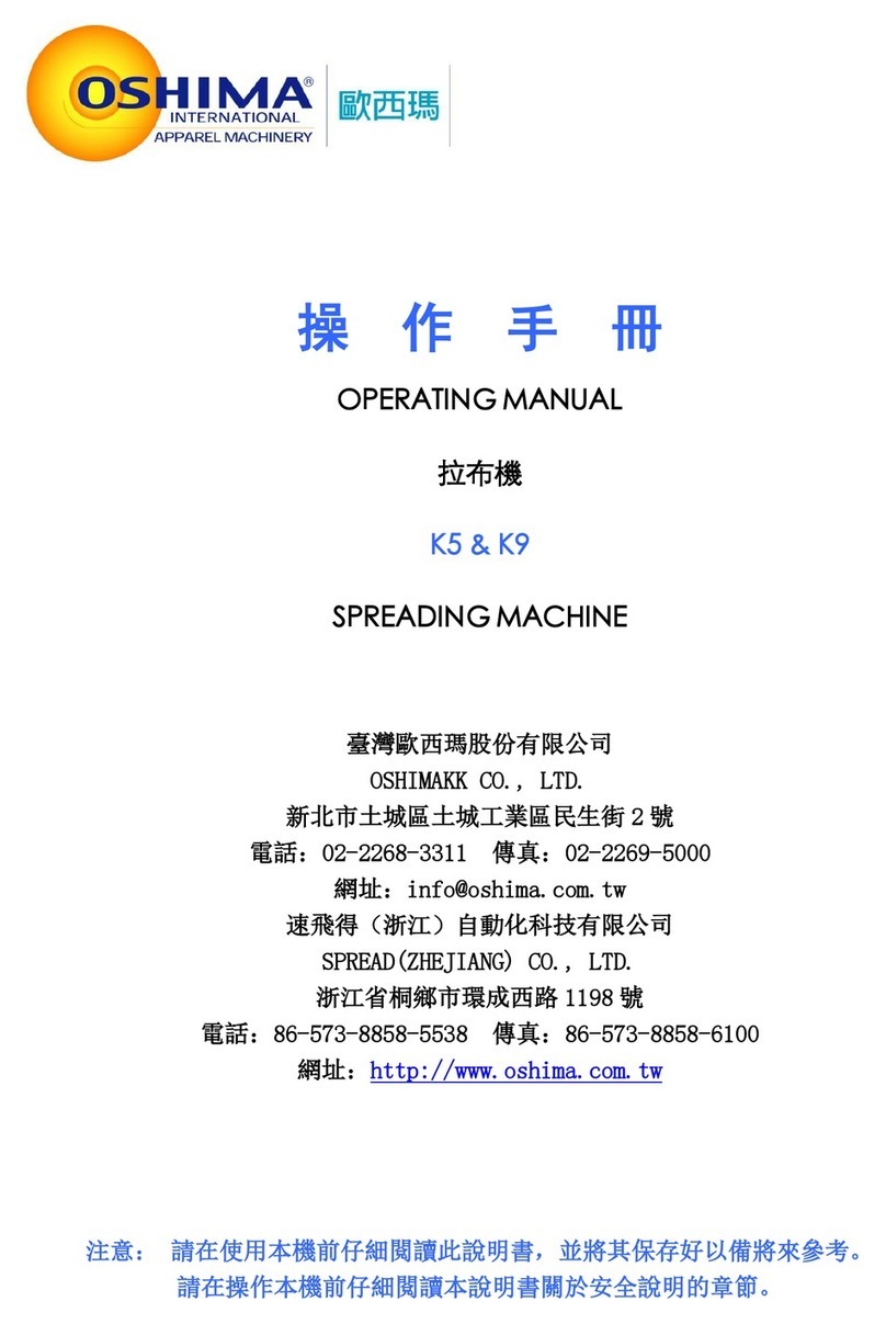 OSHIMA K5 operating manual