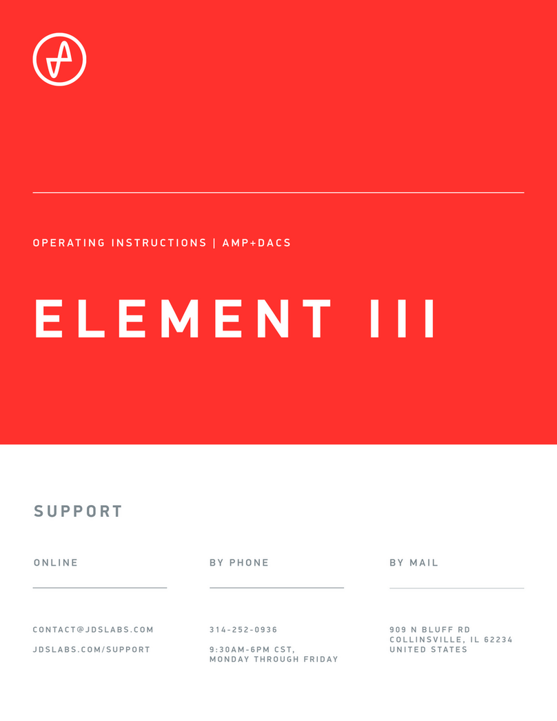 JDS Labs ELEMENT III User manual