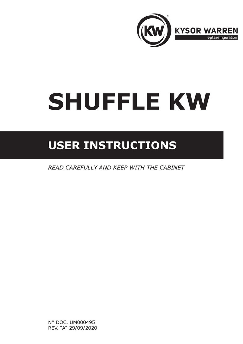 Kysor/Warren SHUFFLE KW User manual