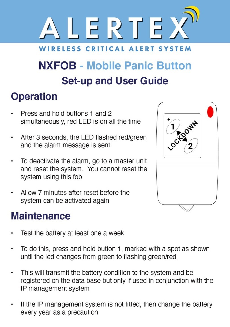 Luminite Alertex NXFOB Setup and user guide